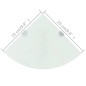 vidaXL Eckregale 2 Stk. mit Verchromten Halterungen Glas Weiß 25x25 cm vidaXL Eckregale 2 Stk. mit Verchromten Halterungen Glas Weiß 25x25 cm