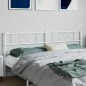 vidaXL Kopfteil Metall Weiß 193 cm
