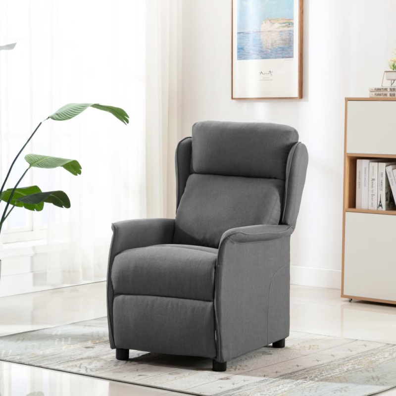 vidaXL Relaxsessel Hellgrau Stoff vidaXL Relaxsessel Hellgrau Stoff