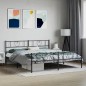 vidaXL Bettgestell mit Kopf- und Fußteil Metall Schwarz 180x200 cm vidaXL Bettgestell mit Kopf- und Fußteil Metall Schwarz 180x200 cm