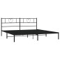 vidaXL Bettgestell mit Kopfteil Metall Schwarz 200x200 cm vidaXL Bettgestell mit Kopfteil Metall Schwarz 200x200 cm