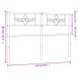 vidaXL Kopfteil Metall Weiß 135 cm