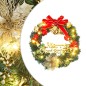 vidaXL Weihnachtskranz mit 20 LEDs Grün 45 cm vidaXL Weihnachtskranz mit 20 LEDs Grün 45 cm