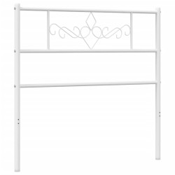 vidaXL Kopfteil Metall Weiß 80 cm