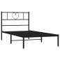 vidaXL Bettgestell mit Kopfteil Metall Schwarz 100x200 cm vidaXL Bettgestell mit Kopfteil Metall Schwarz 100x200 cm