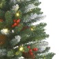 vidaXL Künstliche Weihnachtsbäume 2 Stk. 100 LEDs Grün und Weiß 120 cm vidaXL Künstliche Weihnachtsbäume 2 Stk. 100 LEDs Grün und Weiß 120 cm