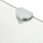 Eckregale 2 Stk. mit verchromten Halterungen Glas Transparent Eckregale 2 Stk. mit verchromten Halterungen Glas Transparent