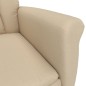 vidaXL Relaxsessel Creme Wildleder-Optik vidaXL Relaxsessel Creme Wildleder-Optik