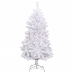 vidaXL Künstlicher Weihnachtsbaum Klappbar mit Ständer Weiß 120 cm