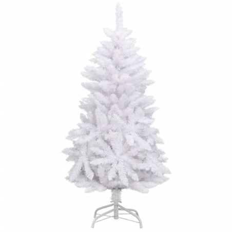 vidaXL Künstlicher Weihnachtsbaum Klappbar mit Ständer Weiß 120 cm