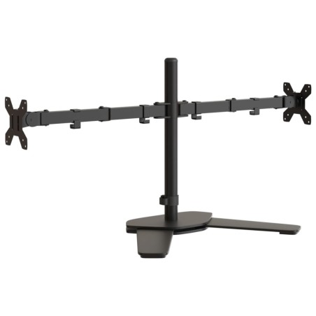 vidaXL Tischhalterung für 2 Monitore Schwarz Stahl VESA 75/100 mm