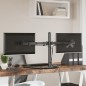 vidaXL Tischhalterung für 2 Monitore Schwarz Stahl VESA 75/100 mm vidaXL Tischhalterung für 2 Monitore Schwarz Stahl VESA 75/100 mm