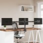 vidaXL Tischhalterung für 3 Monitore Schwarz Stahl VESA 75/100 mm vidaXL Tischhalterung für 3 Monitore Schwarz Stahl VESA 75/100 mm