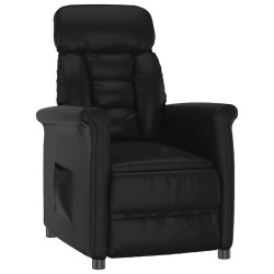 vidaXL Relaxsessel Schwarz Kunstleder