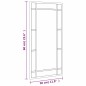 vidaXL Wandspiegel Schwarz 30x60 cm Rechteckig Eisen vidaXL Wandspiegel Schwarz 30x60 cm Rechteckig Eisen