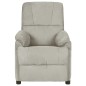 vidaXL Relaxsessel Hellgrau Wildleder-Optik