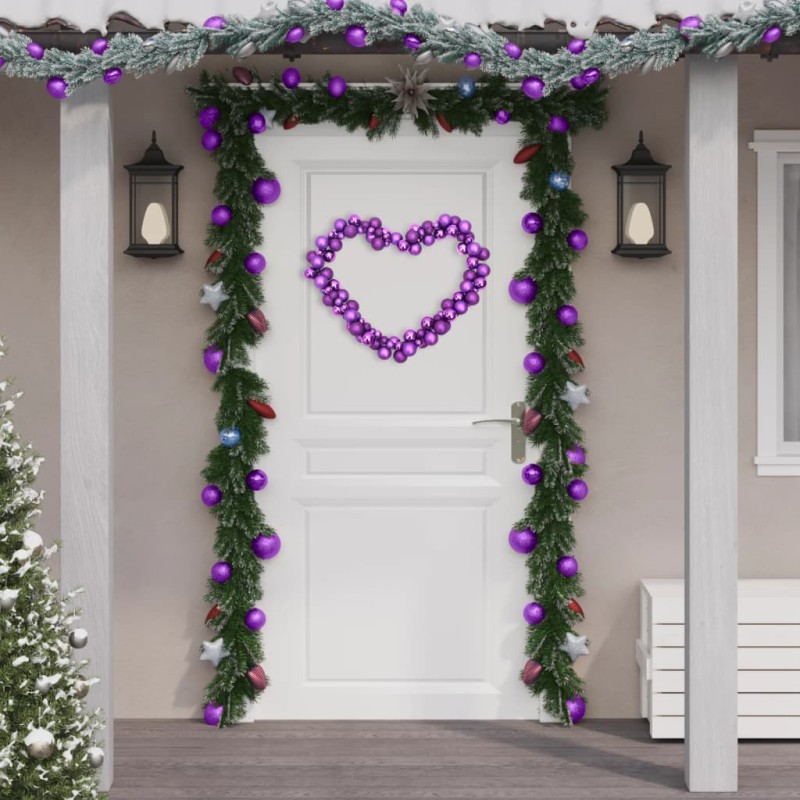 vidaXL Kugelgirlande Lila 175 cm Polystyrol vidaXL Kugelgirlande Lila 175 cm Polystyrol