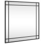 vidaXL Wandspiegel Schwarz 60x60 cm Quadratisch Eisen vidaXL Wandspiegel Schwarz 60x60 cm Quadratisch Eisen