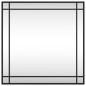 vidaXL Wandspiegel Schwarz 60x60 cm Quadratisch Eisen vidaXL Wandspiegel Schwarz 60x60 cm Quadratisch Eisen