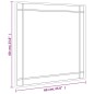 vidaXL Wandspiegel Schwarz 60x60 cm Quadratisch Eisen vidaXL Wandspiegel Schwarz 60x60 cm Quadratisch Eisen