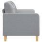 vidaXL 2-Sitzer-Sofa Hellgrau 140 cm Stoff vidaXL 2-Sitzer-Sofa Hellgrau 140 cm Stoff