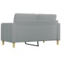 vidaXL 2-Sitzer-Sofa Hellgrau 140 cm Stoff vidaXL 2-Sitzer-Sofa Hellgrau 140 cm Stoff