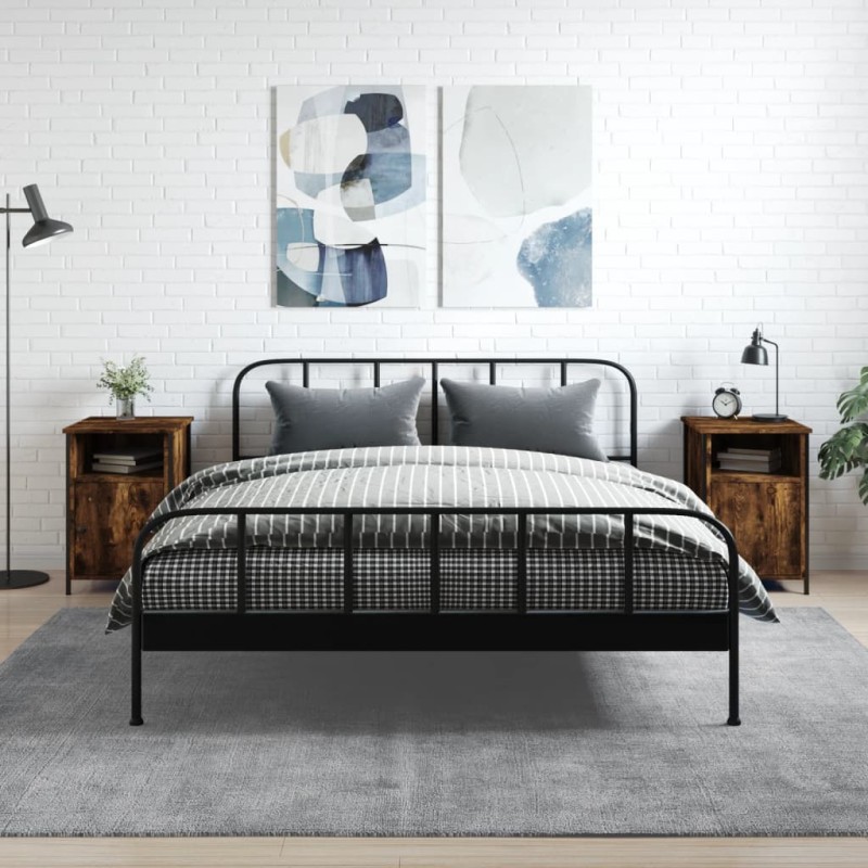 vidaXL Nachttische 2 Stk. Räuchereiche 40x42x60 cm Holzwerkstoff vidaXL Nachttische 2 Stk. Räuchereiche 40x42x60 cm Holzwerkstoff