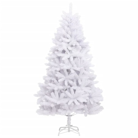vidaXL Künstlicher Weihnachtsbaum Klappbar mit Ständer Weiß 180 cm