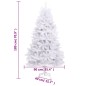 vidaXL Künstlicher Weihnachtsbaum Klappbar mit Ständer Weiß 180 cm vidaXL Künstlicher Weihnachtsbaum Klappbar mit Ständer Weiß 180 cm