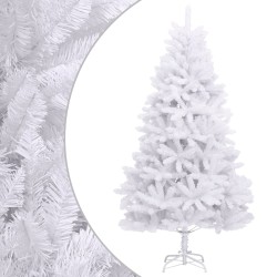 vidaXL Künstlicher Weihnachtsbaum Klappbar mit Ständer Weiß 300 cm