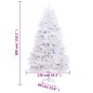 vidaXL Künstlicher Weihnachtsbaum Klappbar mit Ständer Weiß 300 cm vidaXL Künstlicher Weihnachtsbaum Klappbar mit Ständer Weiß 300 cm