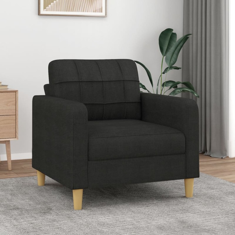 vidaXL Sofasessel Schwarz 60 cm Stoff vidaXL Sofasessel Schwarz 60 cm Stoff