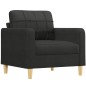 vidaXL Sofasessel Schwarz 60 cm Stoff vidaXL Sofasessel Schwarz 60 cm Stoff