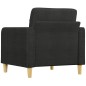vidaXL Sofasessel Schwarz 60 cm Stoff vidaXL Sofasessel Schwarz 60 cm Stoff