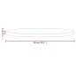 vidaXL Tischplatte Rund Weiß Ø90x3 cm Massivholz Kiefer vidaXL Tischplatte Rund Weiß Ø90x3 cm Massivholz Kiefer