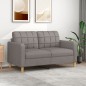 vidaXL 2-Sitzer-Sofa Taupe 140 cm Stoff vidaXL 2-Sitzer-Sofa Taupe 140 cm Stoff