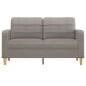 vidaXL 2-Sitzer-Sofa Taupe 140 cm Stoff vidaXL 2-Sitzer-Sofa Taupe 140 cm Stoff