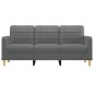 vidaXL 3-Sitzer-Sofa Dunkelgrau 180 cm Stoff vidaXL 3-Sitzer-Sofa Dunkelgrau 180 cm Stoff