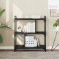 vidaXL Bücherregal 3 Böden Schwarz 76x32x88 cm Holzwerkstoff vidaXL Bücherregal 3 Böden Schwarz 76x32x88 cm Holzwerkstoff