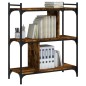 vidaXL Bücherregal 3 Böden Räuchereiche 76x32x88 cm Holzwerkstoff vidaXL Bücherregal 3 Böden Räuchereiche 76x32x88 cm Holzwerkstoff