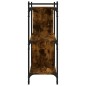 vidaXL Bücherregal 3 Böden Räuchereiche 76x32x88 cm Holzwerkstoff vidaXL Bücherregal 3 Böden Räuchereiche 76x32x88 cm Holzwerkstoff