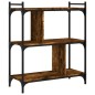 vidaXL Bücherregal 3 Böden Räuchereiche 76x32x88 cm Holzwerkstoff vidaXL Bücherregal 3 Böden Räuchereiche 76x32x88 cm Holzwerkstoff