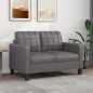 vidaXL 2-Sitzer-Sofa Grau 120 cm Kunstleder vidaXL 2-Sitzer-Sofa Grau 120 cm Kunstleder