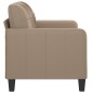 vidaXL 2-Sitzer-Sofa Cappuccino-Braun 120 cm Kunstleder vidaXL 2-Sitzer-Sofa Cappuccino-Braun 120 cm Kunstleder
