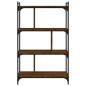 vidaXL Bücherregal 4 Böden Braun Eiche-Optik 76x32x123cm Holzwerkstoff vidaXL Bücherregal 4 Böden Braun Eiche-Optik 76x32x123cm Holzwerkstoff