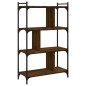 vidaXL Bücherregal 4 Böden Braun Eiche-Optik 76x32x123cm Holzwerkstoff vidaXL Bücherregal 4 Böden Braun Eiche-Optik 76x32x123cm Holzwerkstoff