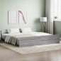 vidaXL Bettgestell mit Kopf- und Fußteil Grau Sonoma 180x200 cm vidaXL Bettgestell mit Kopf- und Fußteil Grau Sonoma 180x200 cm