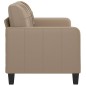 vidaXL 2-Sitzer-Sofa Cappuccino-Braun 140 cm Kunstleder vidaXL 2-Sitzer-Sofa Cappuccino-Braun 140 cm Kunstleder