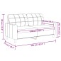 vidaXL 2-Sitzer-Sofa Cappuccino-Braun 140 cm Kunstleder vidaXL 2-Sitzer-Sofa Cappuccino-Braun 140 cm Kunstleder