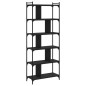 vidaXL Bücherregal 6 Böden Schwarz 76x32x192 cm Holzwerkstoff vidaXL Bücherregal 6 Böden Schwarz 76x32x192 cm Holzwerkstoff